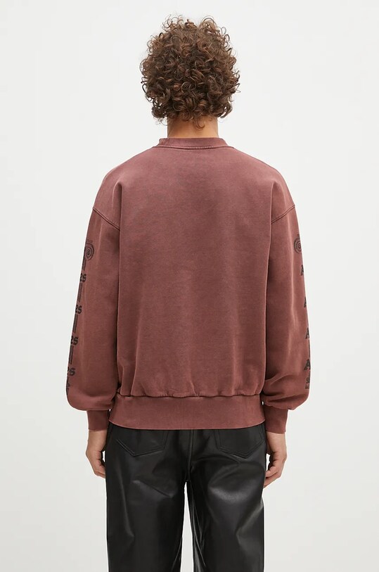 Одежда Хлопковая кофта Aries Aged Ancient Column Sweat AR2003302 бордо
