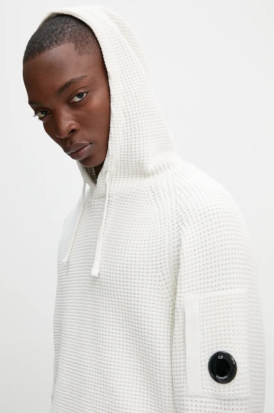 C.P. Company sweter bawełniany beżowy 17CMKN238A005558G