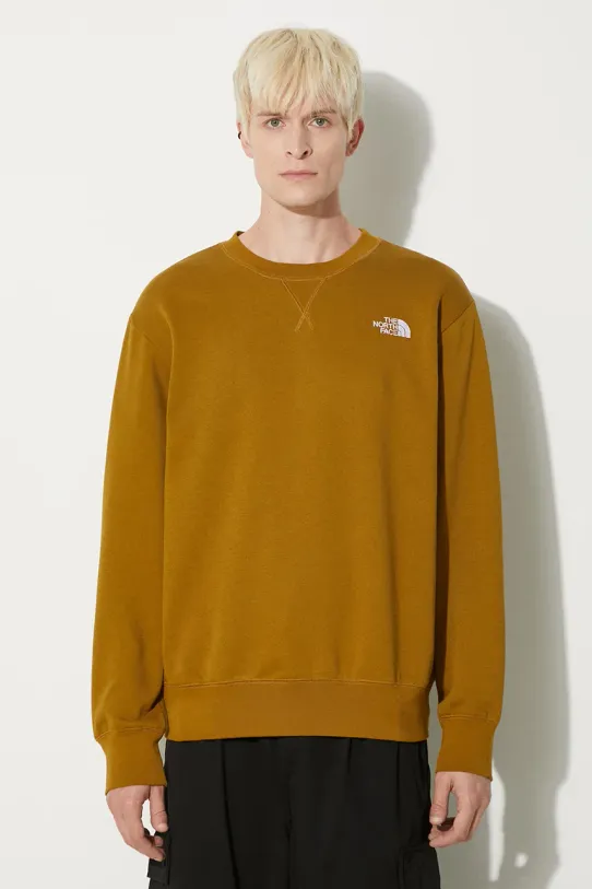 The North Face bluza Essential Relaxed Crew uni verde NF0A89ET1OB1