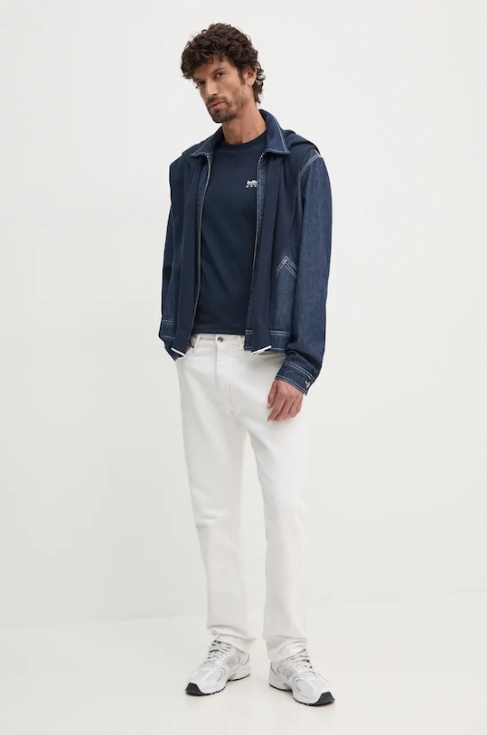 Pepe Jeans pulover de bumbac Red Bull Racing x Pepe Jeans RM700007 bleumarin AW24