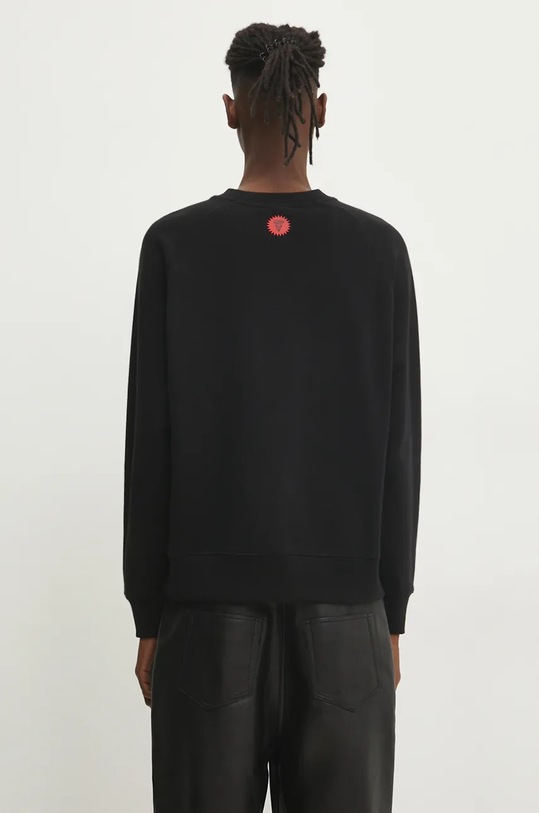 Îmbrăcăminte ICECREAM hanorac de bumbac Woodgrain Running Dog Crewneck IC24327 negru