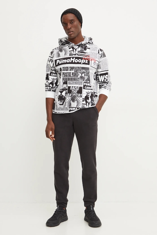 Puma hanorac de bumbac 627157 negru AW24