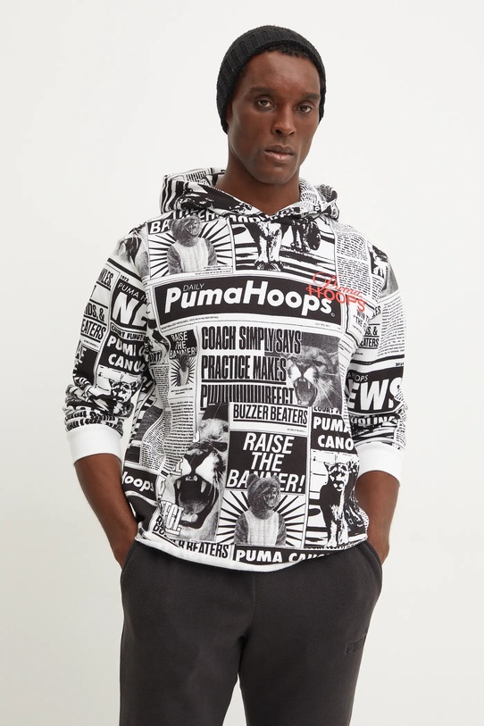 Puma hanorac de bumbac negru 627157