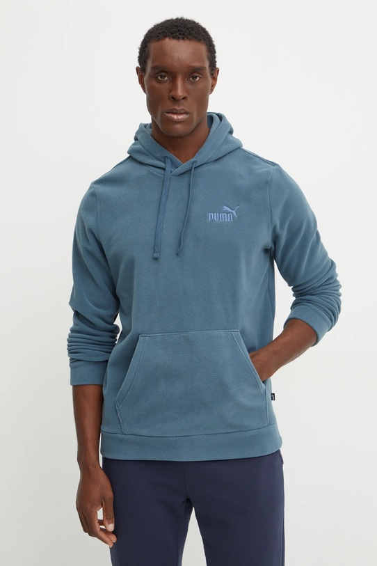 Флисовая кофта Puma с капюшоном голубой 681892