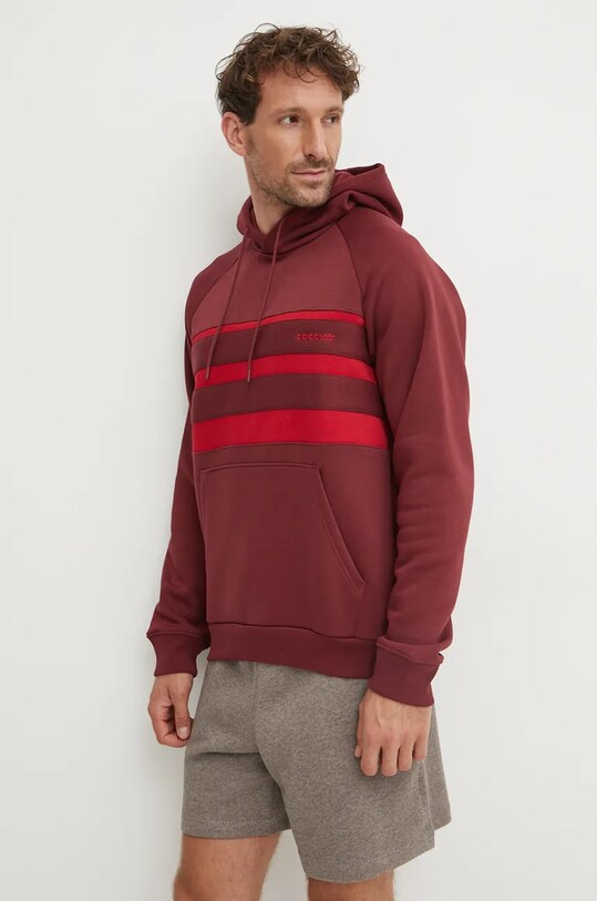 Кофта adidas Originals с капюшоном бордо IX9605