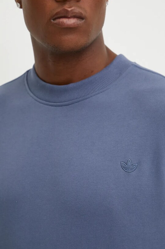 Хлопковая кофта adidas Originals IX9813 голубой