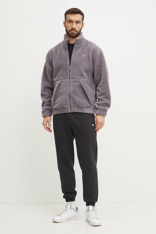 Φλις μπουφάν adidas Originals IY2255 γκρί AW24