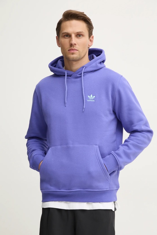 Кофта adidas Originals з капюшоном фіолетовий IY4926