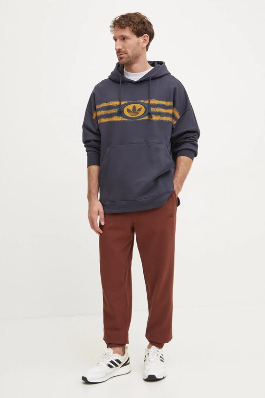 Бавовняна кофта adidas Originals JM0469 сірий AW24