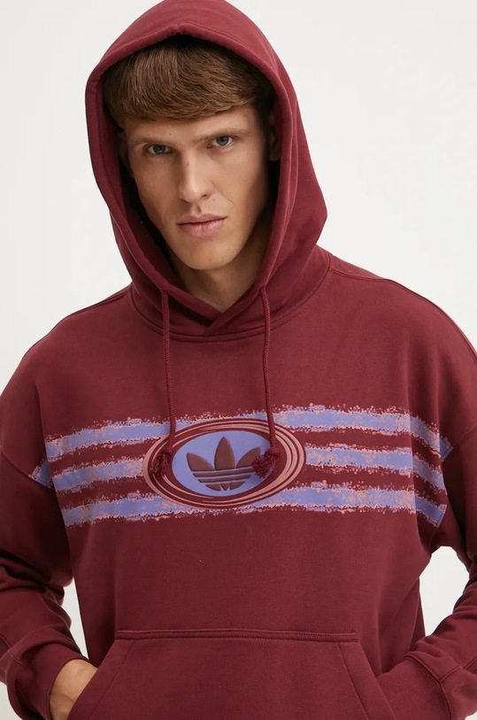 Bavlnená mikina adidas Originals burgundské JM0470
