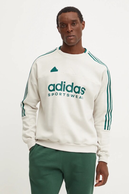 adidas bluză trening Tiro imprimeu bej IW5945