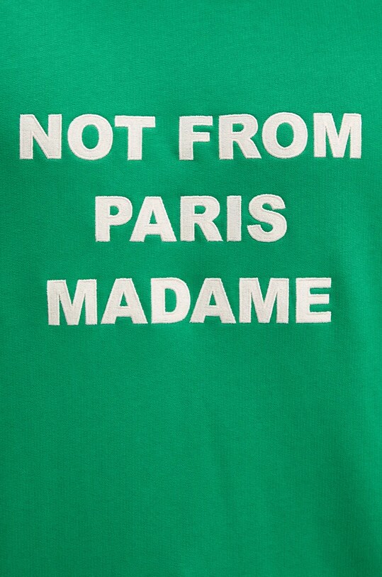 Бавовняна кофта Drôle de Monsieur Le Sweatshirt Slogan E.SW149.CO127.GN зелений