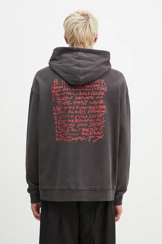 Одежда Хлопковая кофта KSUBI Hit List Biggie Hoodie MFA24FL001 чёрный