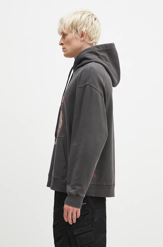 KSUBI hanorac de bumbac Dug Out Biggie Hoodie MFA24FL017 gri AW24
