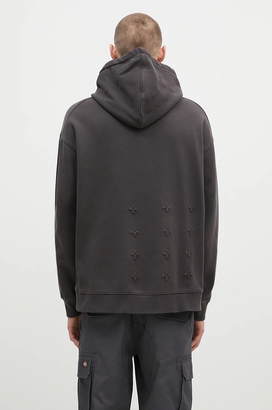 Ρούχα Βαμβακερή μπλούζα KSUBI Inverted Biggie Hoodie MFA24FL009 γκρί