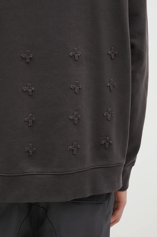 Βαμβακερή μπλούζα KSUBI Inverted Biggie Hoodie γκρί MFA24FL009