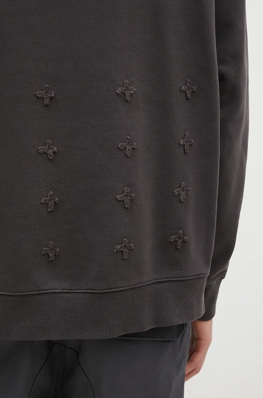 KSUBI hanorac de bumbac Inverted Biggie Hoodie gri MFA24FL009