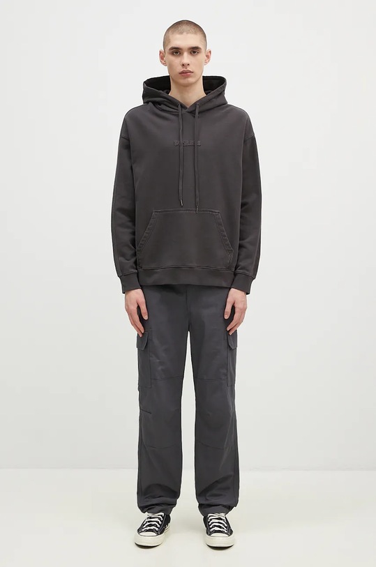 Βαμβακερή μπλούζα KSUBI Inverted Biggie Hoodie MFA24FL009 γκρί