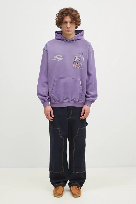 Хлопковая кофта Represent Hermes Hoodie MLM4230.057 фиолетовой