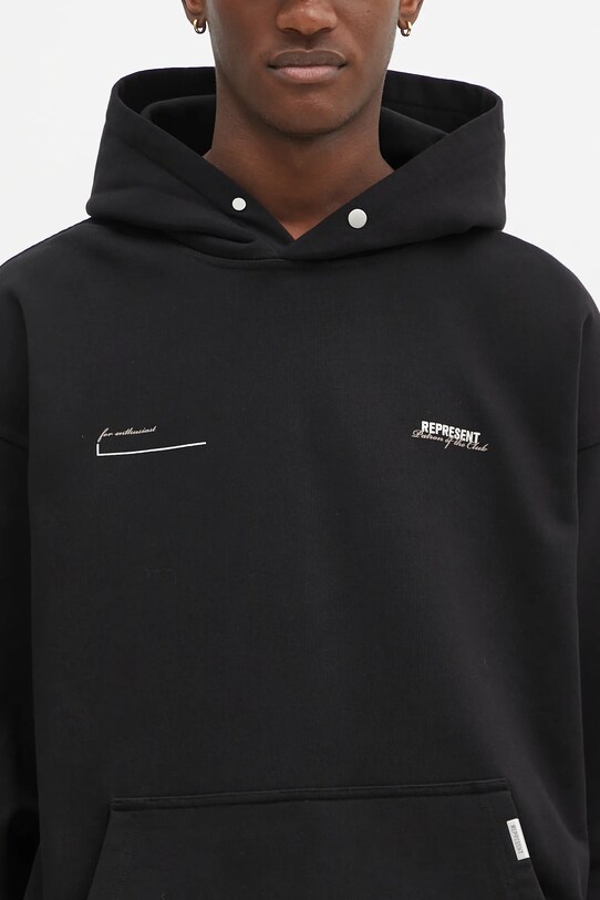 Represent cotton sweatshirt Patron Of The Club Hoodie black MLM4270.001