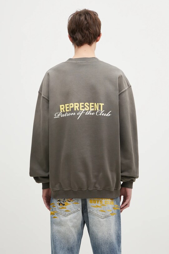 Одяг Бавовняна кофта Represent Patron Of The Club MLM4272.16 зелений