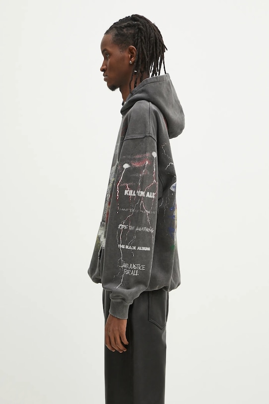 Represent cotton sweatshirt Metallica Master Of Puppets Hoodie MLM4374.020 gray SS25