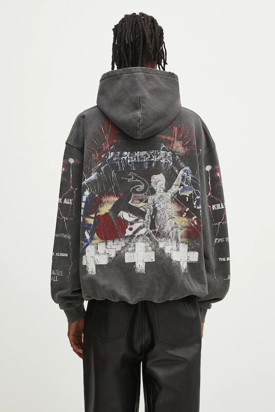 Clothing Represent cotton sweatshirt Metallica Master Of Puppets Hoodie MLM4374.020 gray