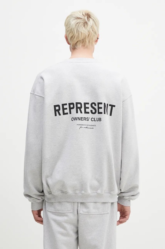 Abbigliamento Represent felpa in cotone Represent Owners Club Sweater OCM41115.158 grigio