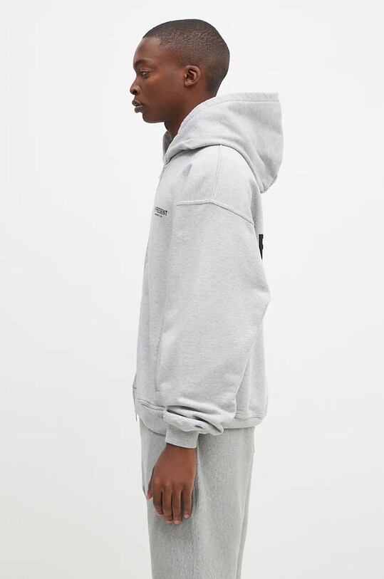 Represent felpa in cotone Represent Owners Club Zip Hoodie OCM41122.158 grigio AW24