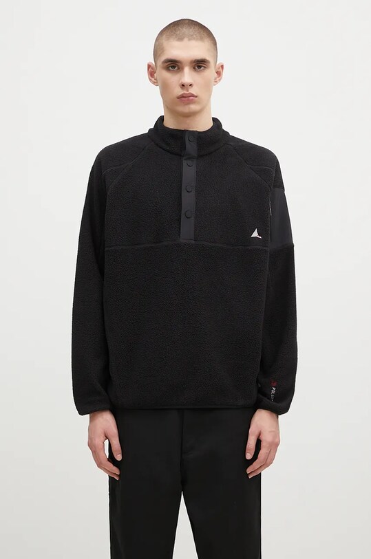 ROA hanorac fleece Polartec Fleece Button Up uni negru RBMW0245FA191