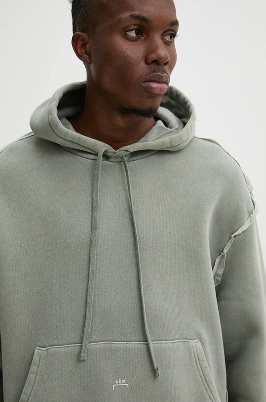 Bavlnená mikina A-COLD-WALL* Facade Hoodie sivá ACWMW200