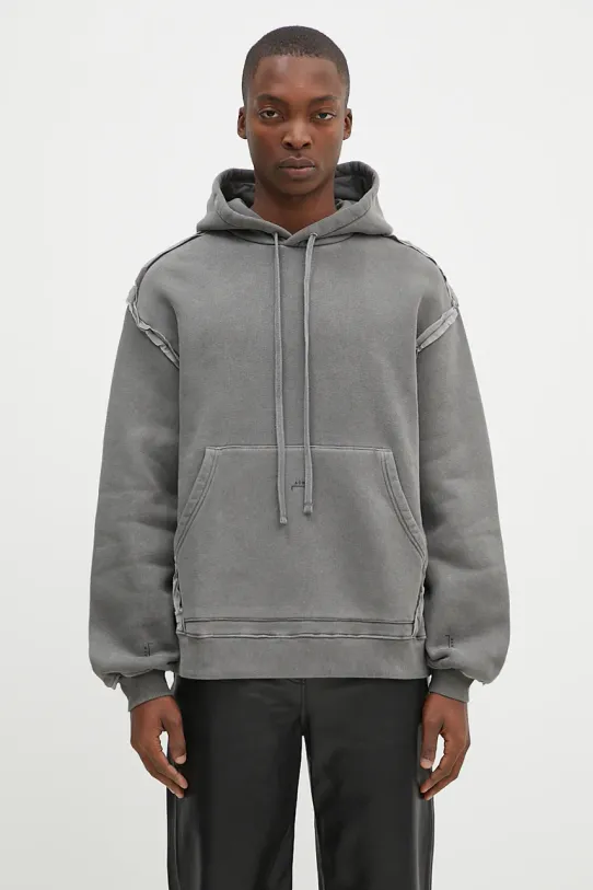 A-COLD-WALL* cotton sweatshirt Facade Hoodie cotton gray ACWMW200