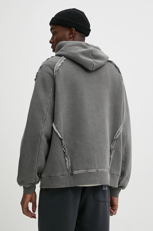 Odzież A-COLD-WALL* bluza bawełniana Facade Hoodie ACWMW200 szary