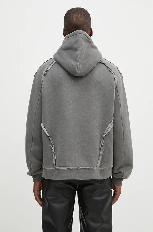 Clothing A-COLD-WALL* cotton sweatshirt Facade Hoodie ACWMW200 gray