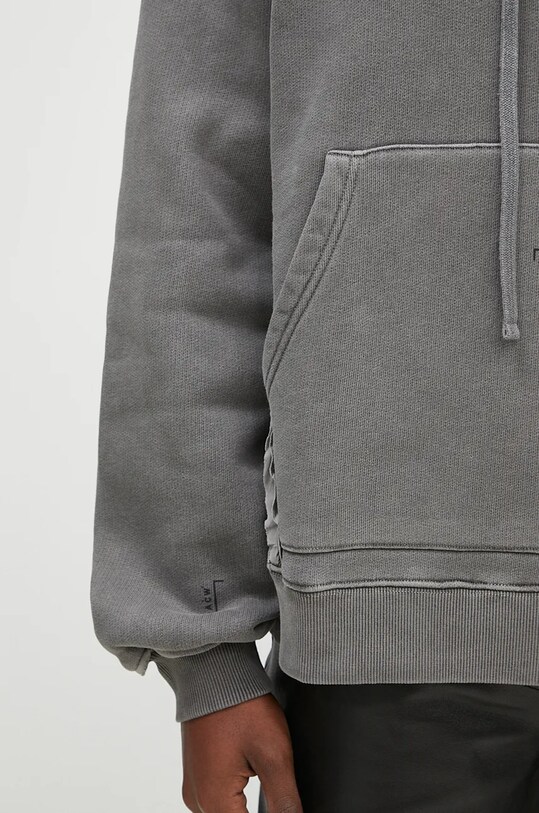 Bavlněná mikina A-COLD-WALL* Facade Hoodie šedá ACWMW200