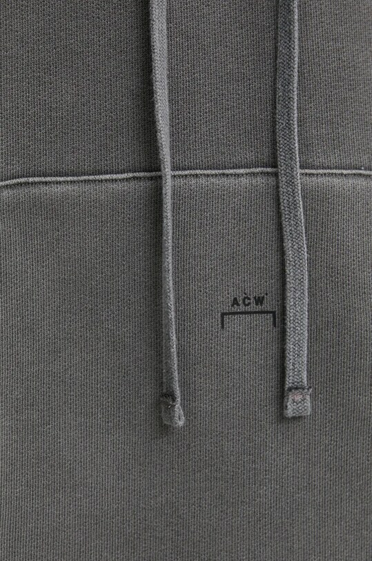 A-COLD-WALL* bluza bawełniana Facade Hoodie ACWMW200 szary