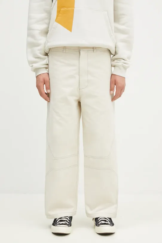 Хлопковая кофта A-COLD-WALL* Aspect Hoodie печать бежевый ACWMW207