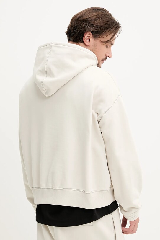 Ρούχα Βαμβακερή μπλούζα A-COLD-WALL* Millbank Hoodie ACWMW197 μπεζ