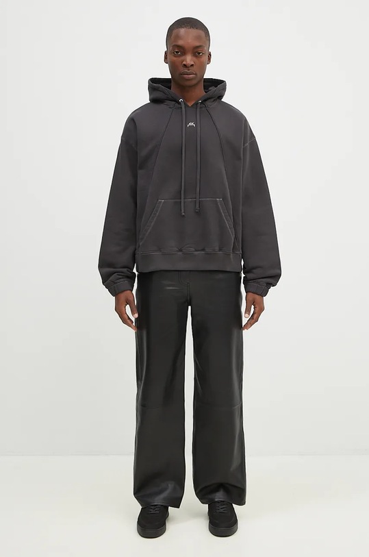 A-COLD-WALL* cotton sweatshirt Millbank Hoodie ACWMW197 gray