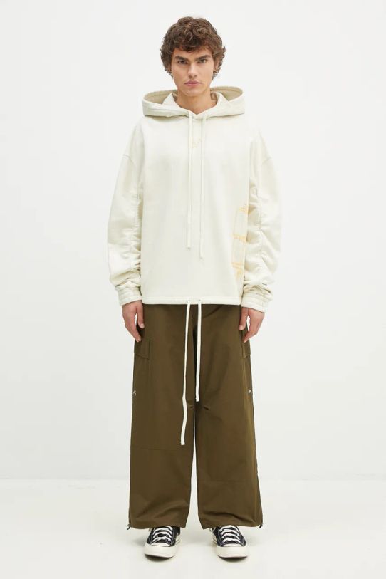 A-COLD-WALL* hanorac de bumbac Shroud Hoodie ACWMW205 bej