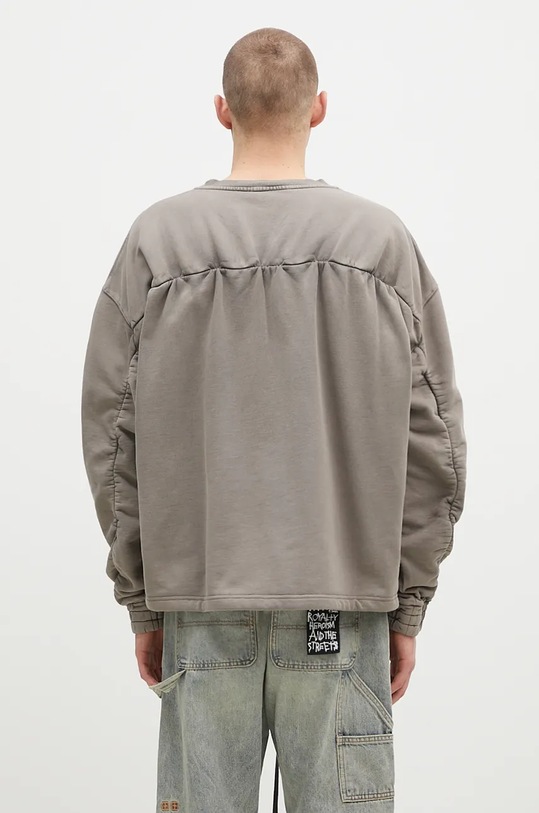 Clothing A-COLD-WALL* cotton sweatshirt Shroud Crewneck ACWMW206 gray