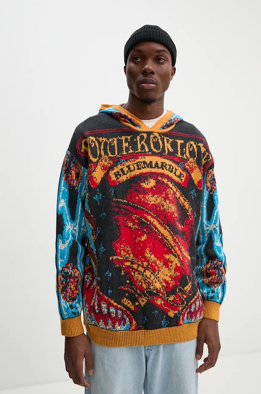 Свитер с примесью шерсти BLUEMARBLE с добавлением шерсти мультиколор HO10.KN18B24