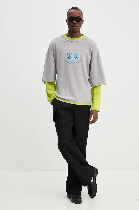 Шерстяной свитер BLUEMARBLE SW38.KN25B24 серый AW24