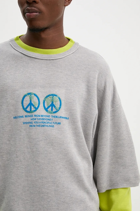 Шерстяной свитер BLUEMARBLE SW38.KN25B24 серый