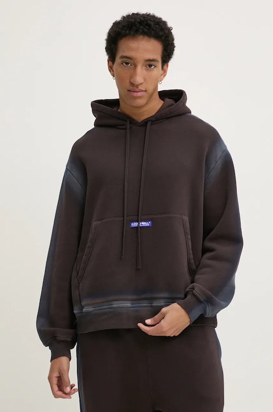 Хлопковая кофта A-COLD-WALL* хлопок коричневый ACWMW203