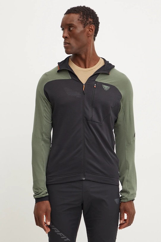 Športová mikina Dynafit Speed Polartec s elastanom zelená 08.0000071494