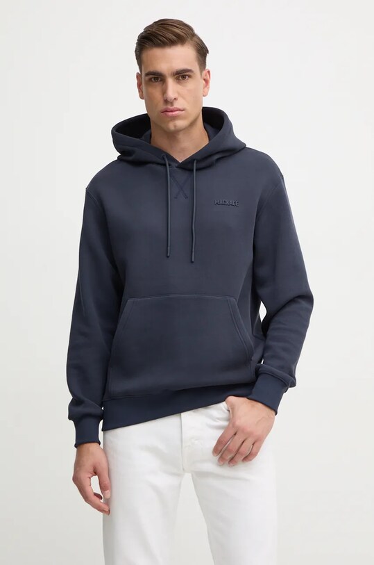 Dukserica MACKAGE s kapuljačom mornarsko plava KRYSTIAN