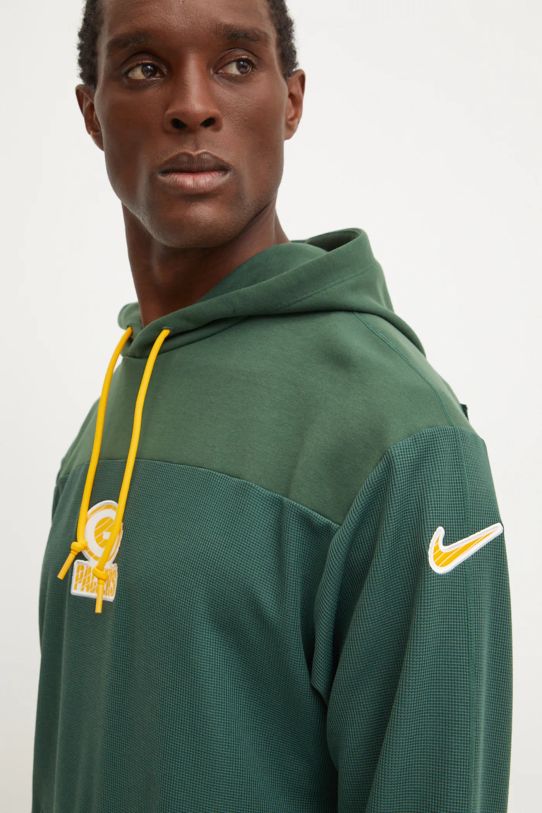 Nike bluza z domieszką wełny Green Bay Packers 02FI.3EE.7T.L98 zielony