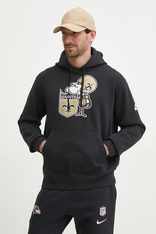 Μπλούζα Nike New Orleans Saints με κουκούλα μαύρο NKDK.00A.7WV.13L