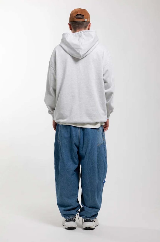 Clothing Flowers for Society cotton sweatshirt Basic Chest Hoodie FFSAPP066 gray